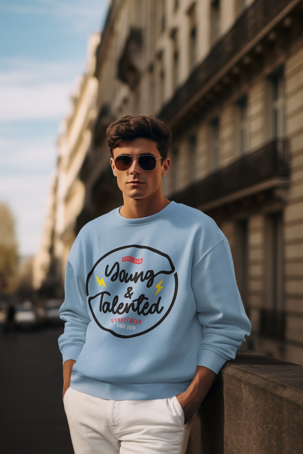 Men's Baby Blue Sweatshirts