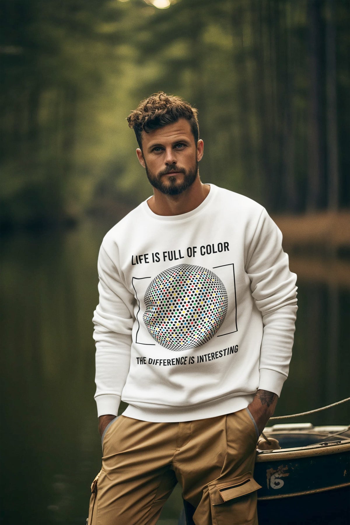 Men's White Sweatshirts