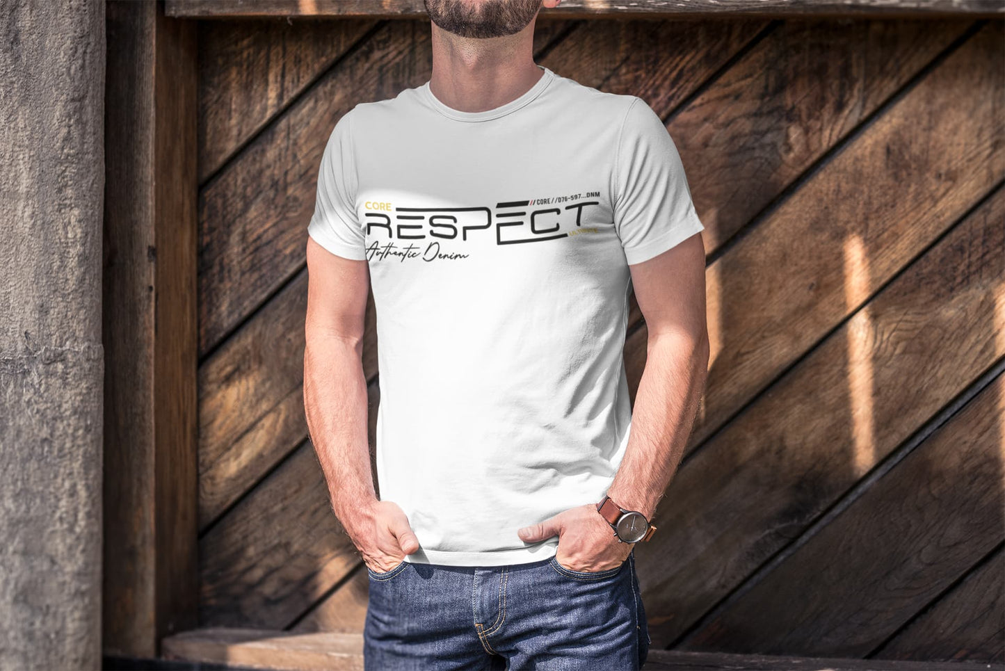 Men's White Round Neck T-shirts