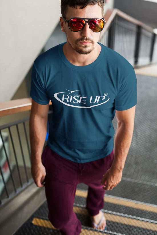 MENS NAVY BLUE ROUNDNECK T-SHIRT