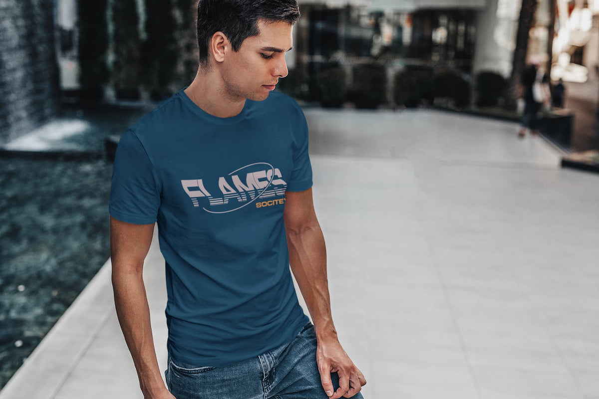 MENS NAVY BLUE ROUNDNECK T-SHIRT