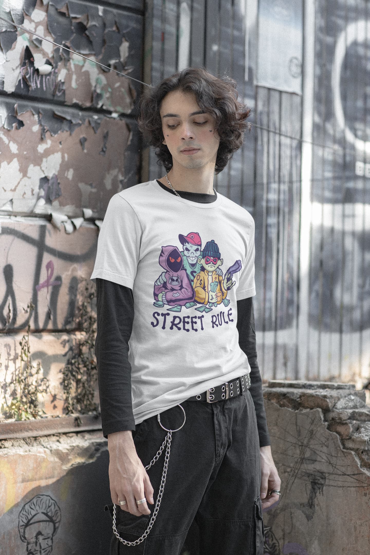 Men's White Round Neck T-shirts