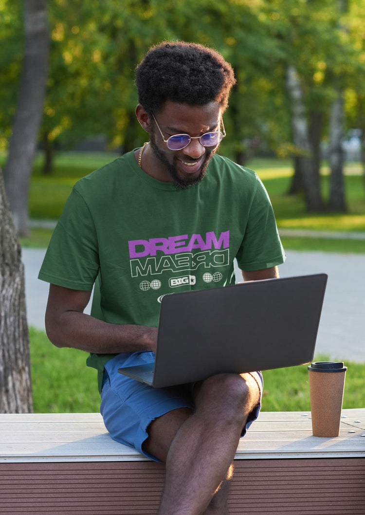 MENS OLIVE GREEN ROUNDNECK T-SHIRT