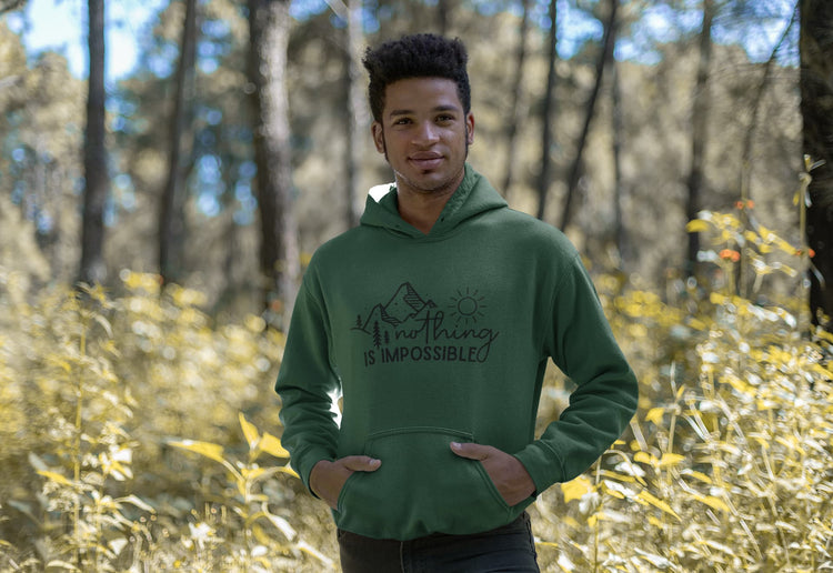 MENS OLIVE GREEN HOODIES