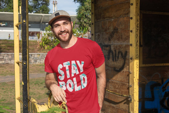 MENS RED ROUNDNECK T-SHIRT