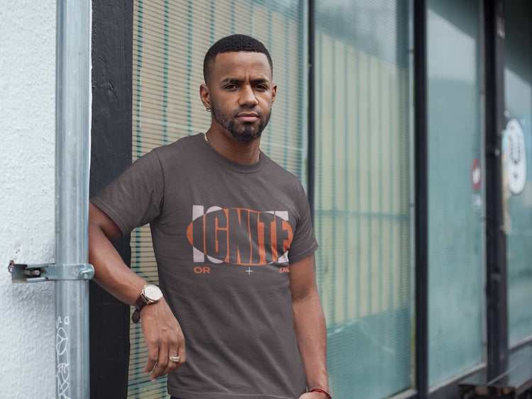 MENS CHARCOAL GREY ROUNDNECK T-SHIRT