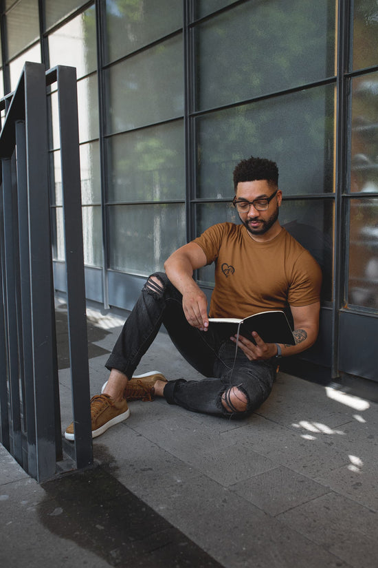 MENS CHOCOLATE BROWN ROUNDNECK T-SHIRT