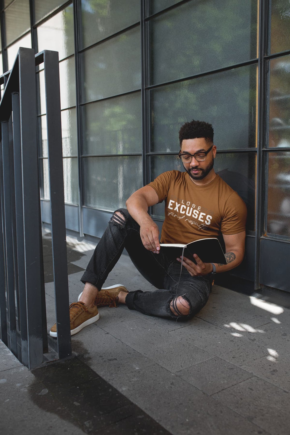 Men's Chocolate Brown Round Neck T-shirts
