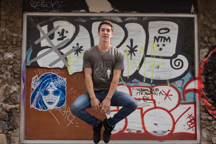 MENS CHARCOAL GREY ROUNDNECK T-SHIRT