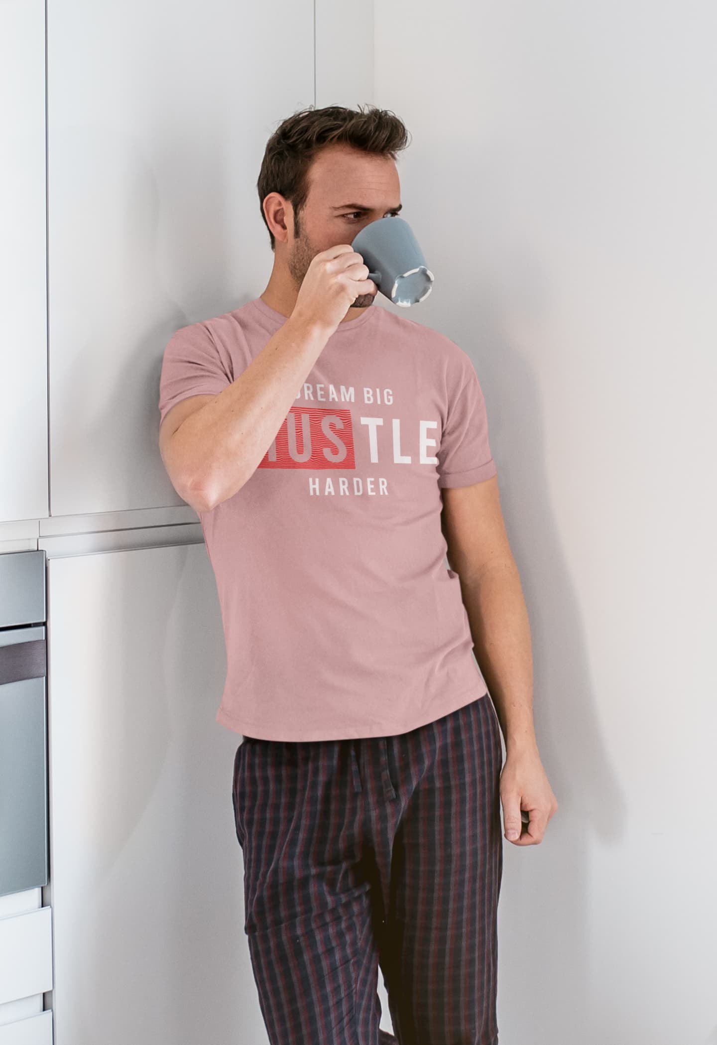 Men's Pastel Dusty Round Neck T-shirt