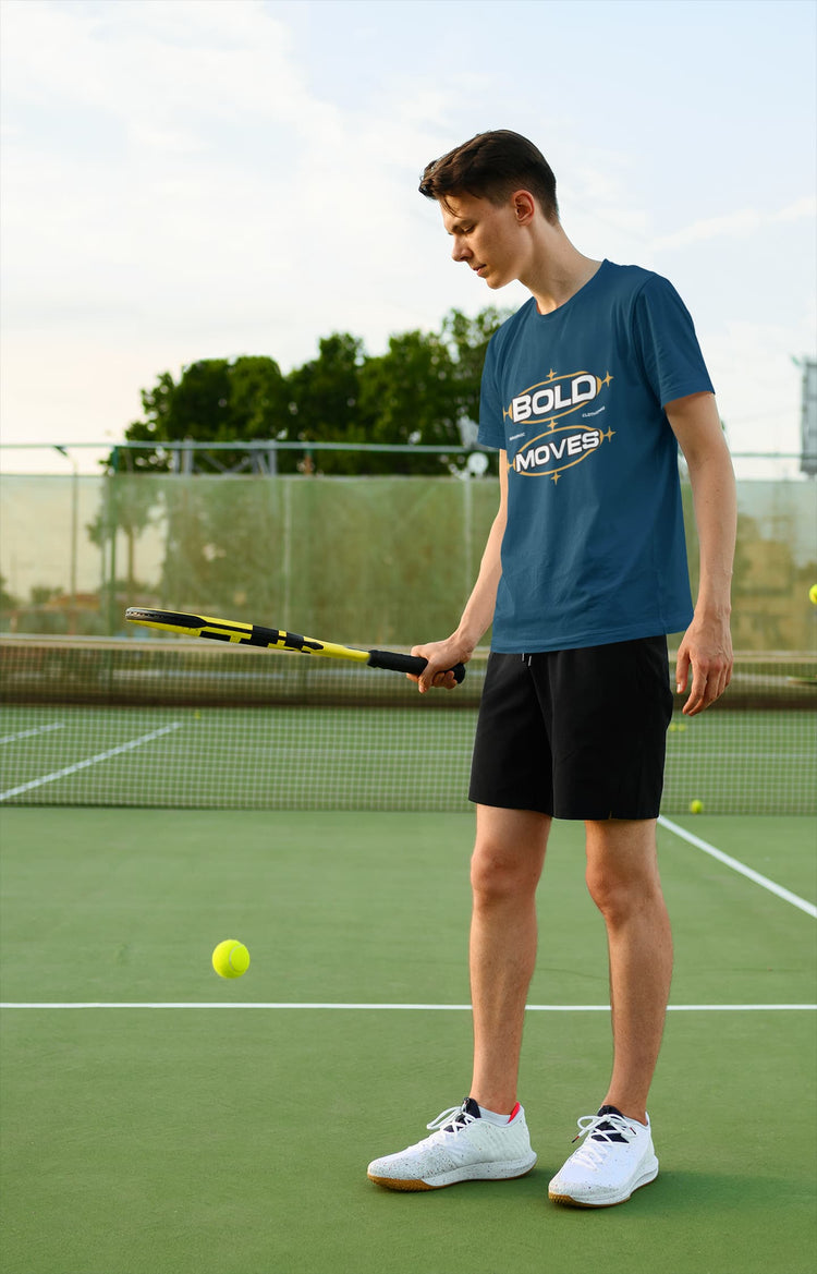 MENS NAVY BLUE ROUNDNECK T-SHIRT
