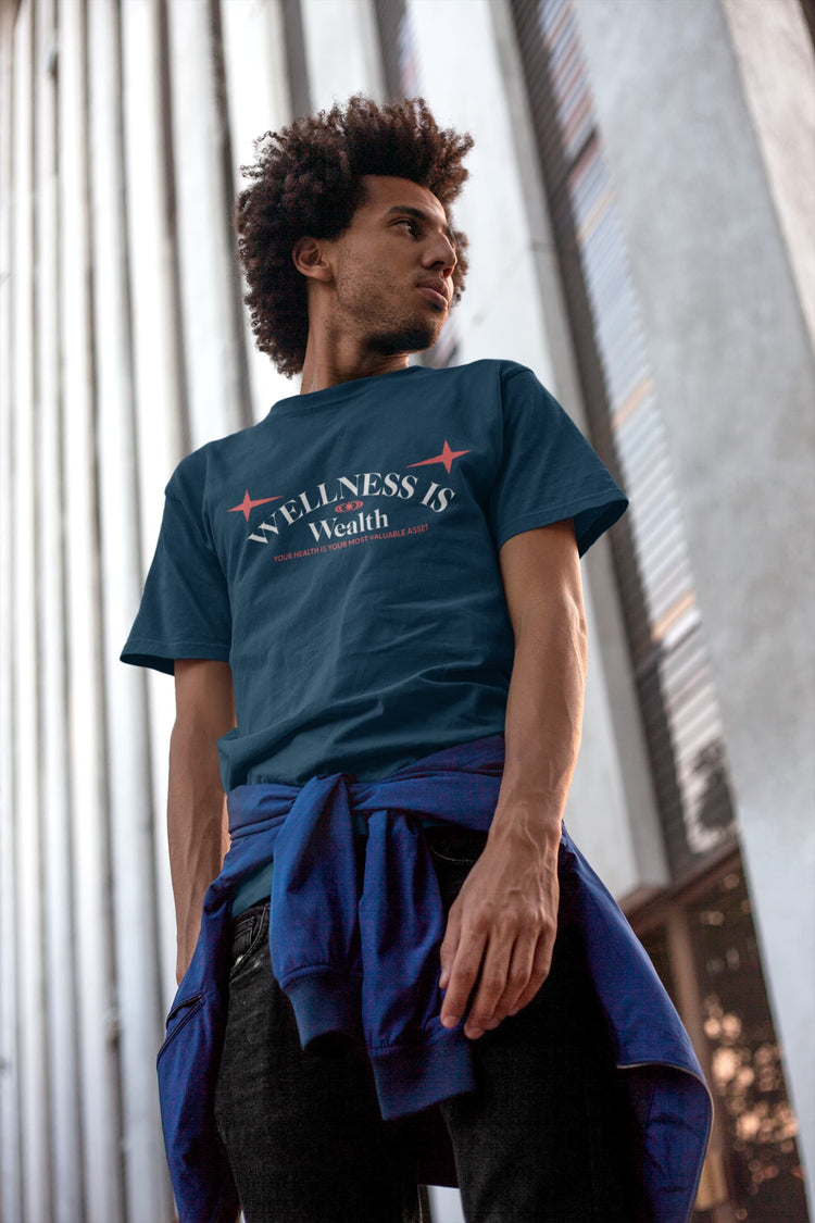 MENS NAVY BLUE ROUNDNECK T-SHIRT