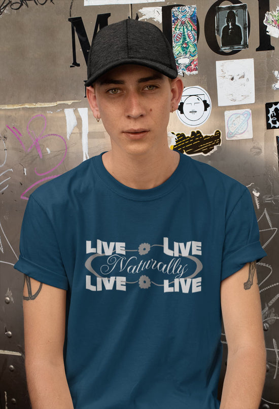 MENS NAVY BLUE ROUNDNECK T-SHIRT