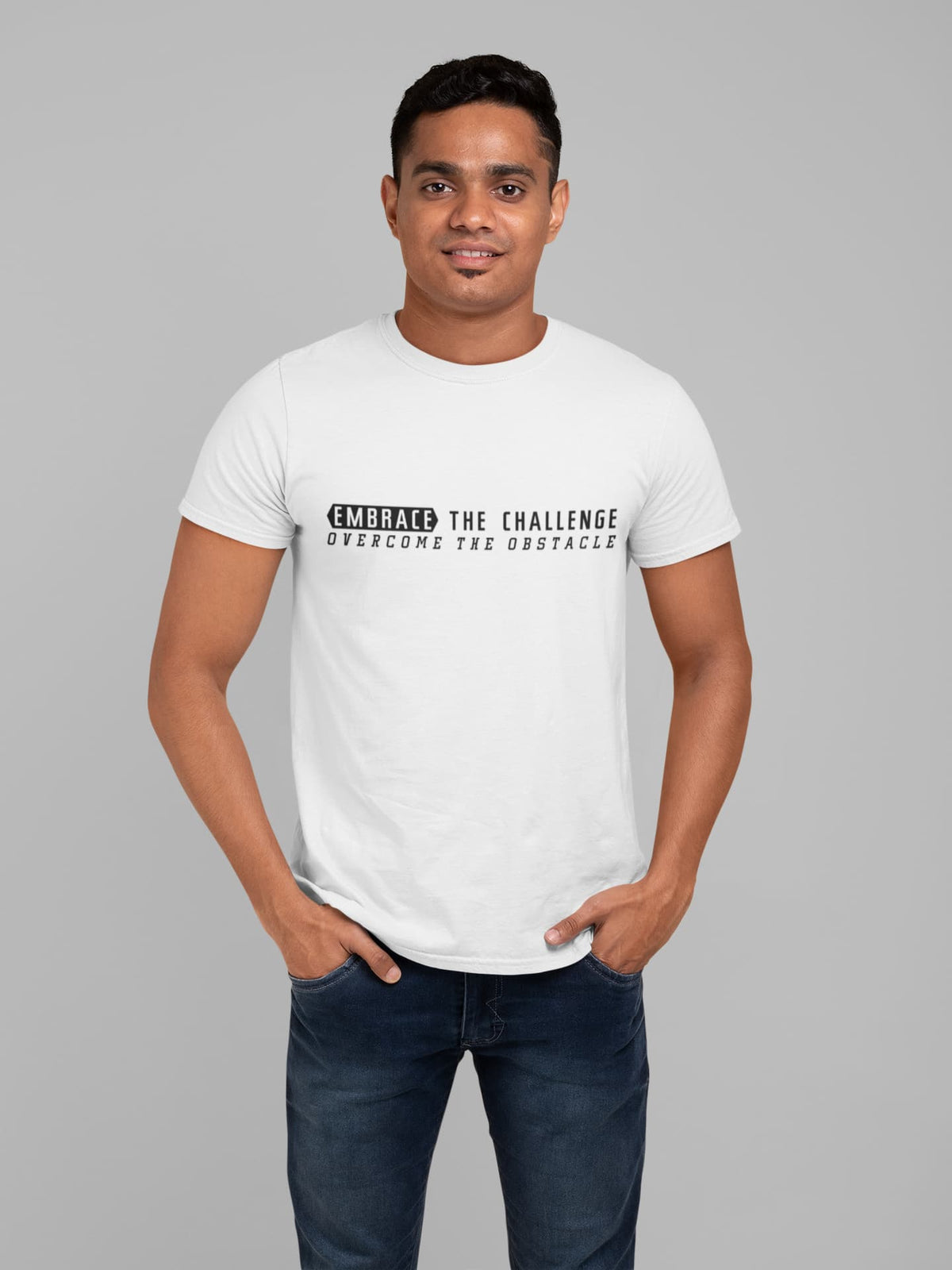 MENS WHITE ROUNDNECK T-SHIRT