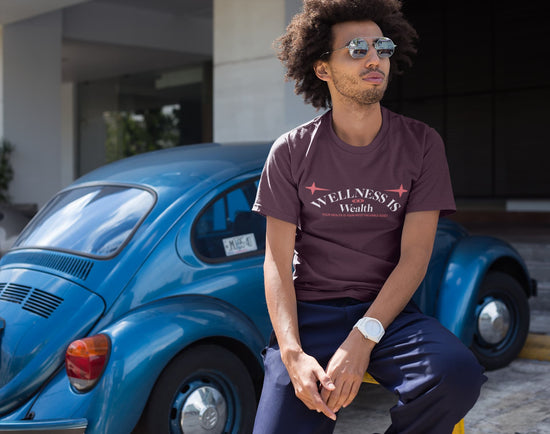 MENS BURGUNDY ROUNDNECK T-SHIRT