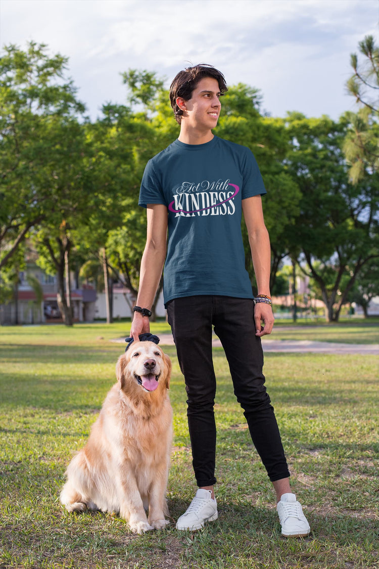 MENS NAVY BLUE ROUNDNECK T-SHIRT