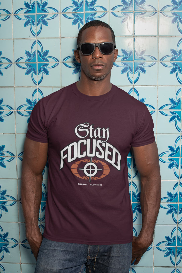 MENS BURGUNDY ROUNDNECK T-SHIRT