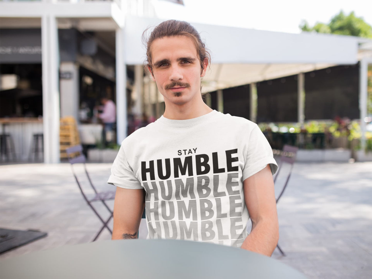 Men's White Round Neck T-shirts
