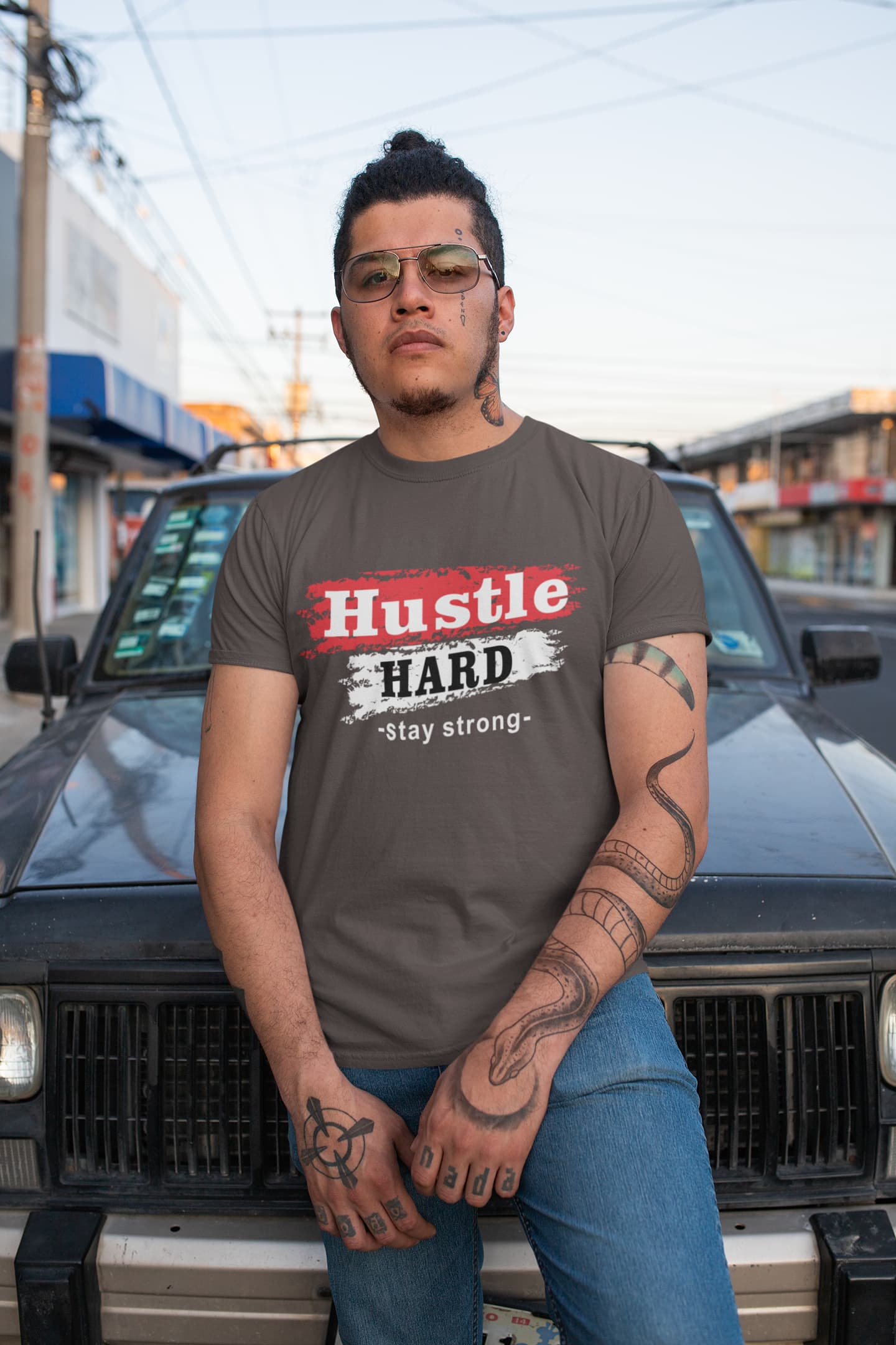 Men's Charcoal Grey Round Neck T-shirts