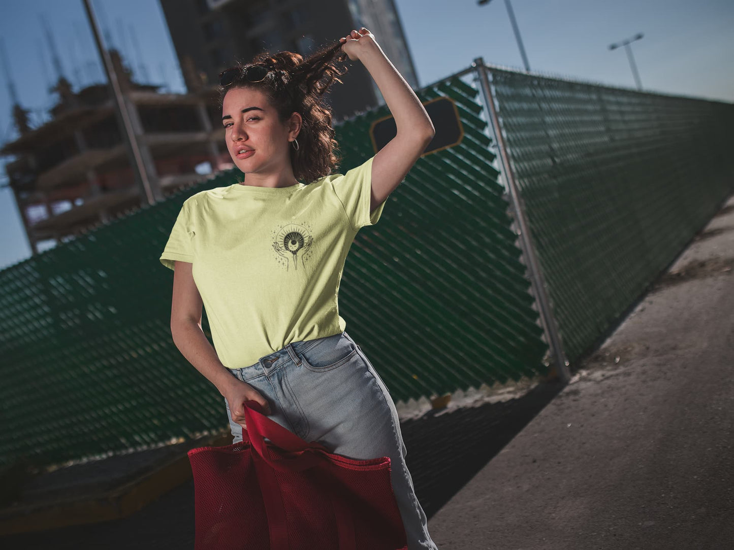 Women's Butter Yellow Round Neck T-shirts