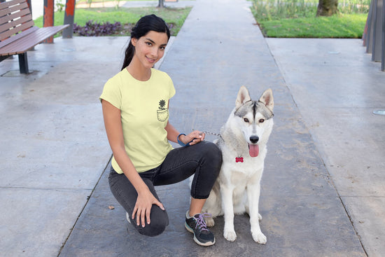 WOMENS BUTTER YELLOW ROUNDNECK T-SHIRT
