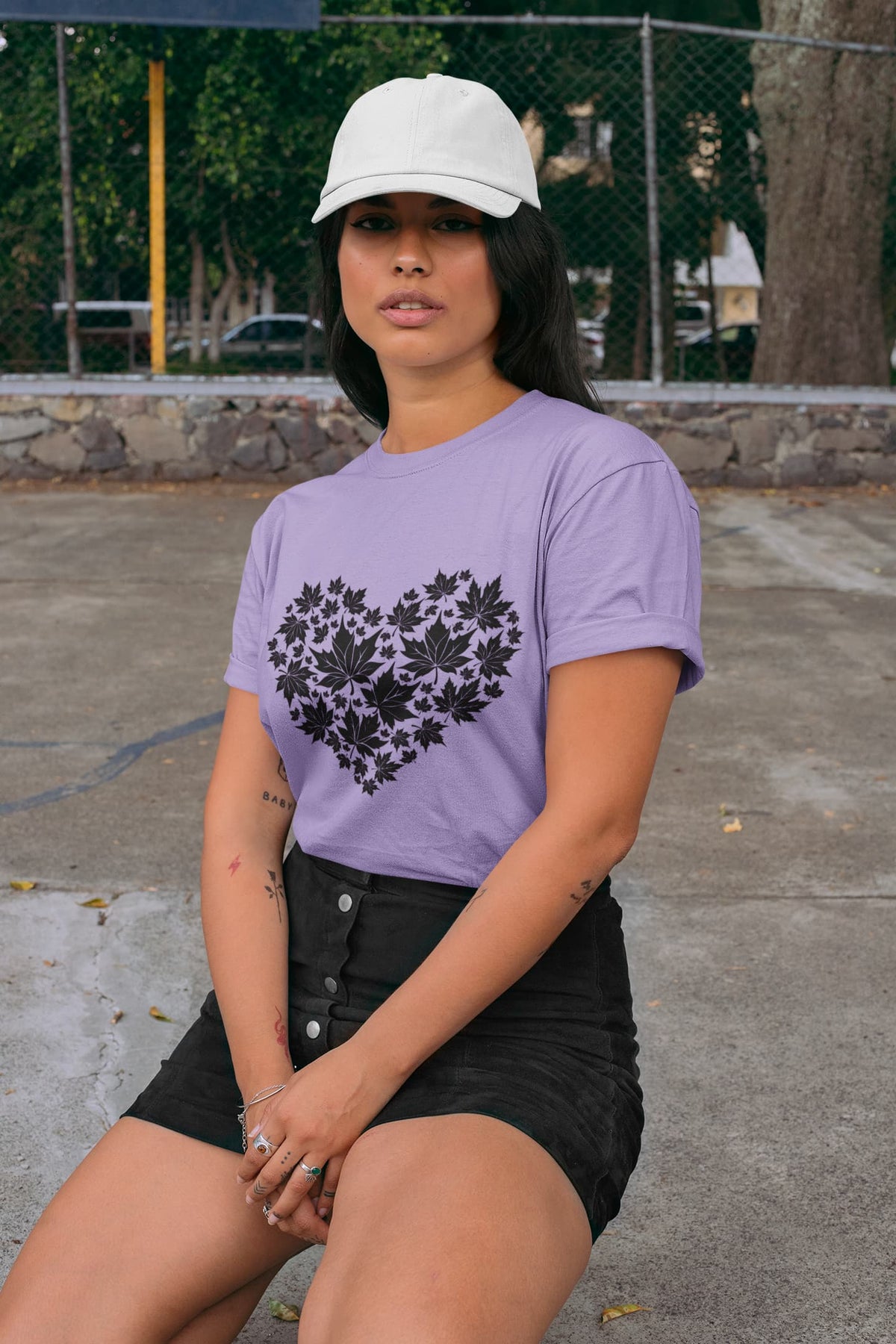 Women's Iris Lavender Round Neck T-shirts
