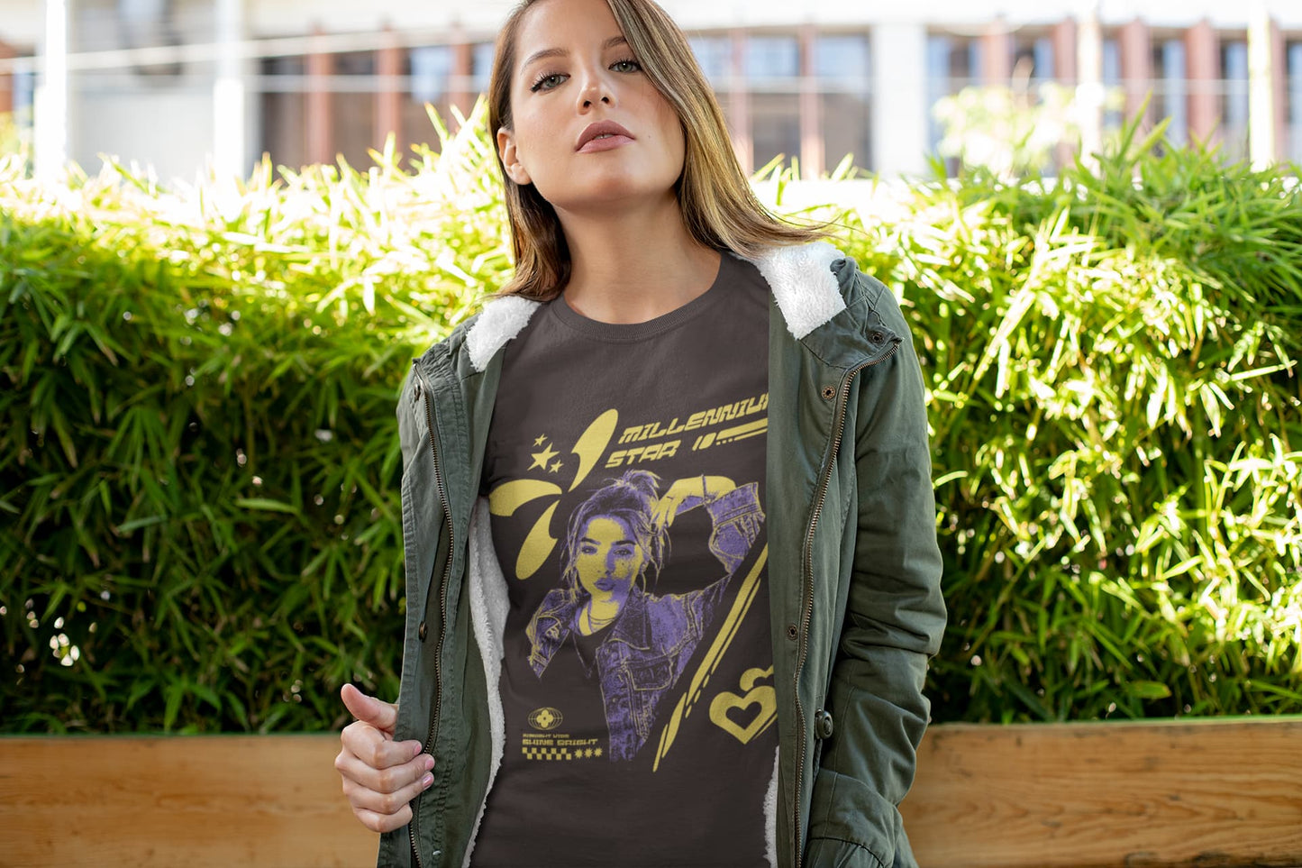 Women's Charcoal Black Round Neck T-shirts