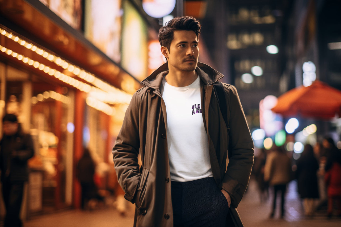 Men's White Round Neck T-shirts
