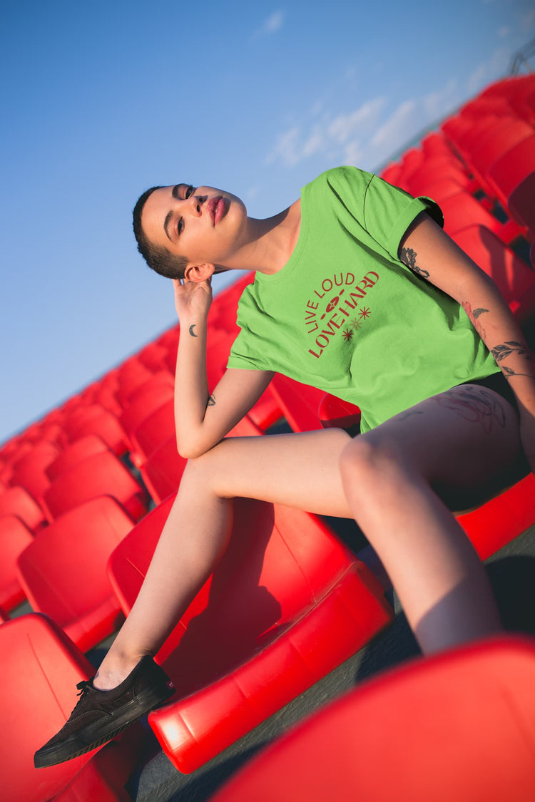 WOMENS LIRIL GREEN ROUNDNECK T-SHIRT