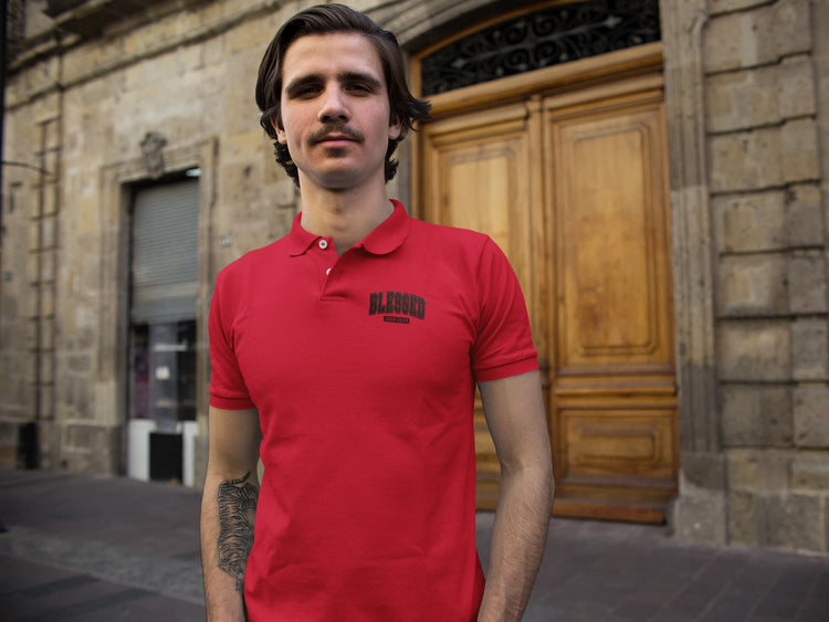MENS RED POLO T-SHIRT