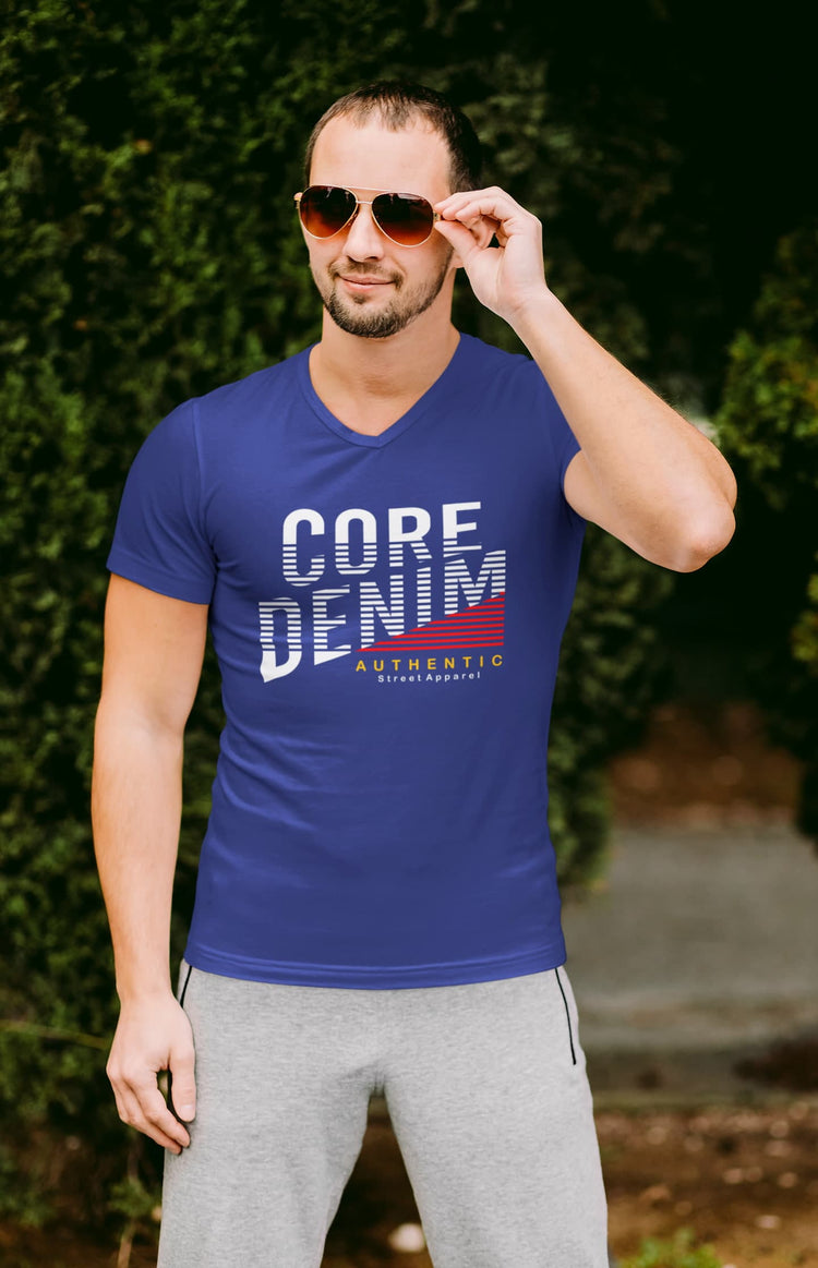 Man wearing a blue &