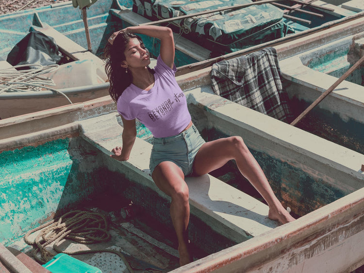 WOMENS IRIS LAVENDER CROP TOP