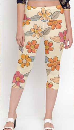 Women's Printed Capri Leggings