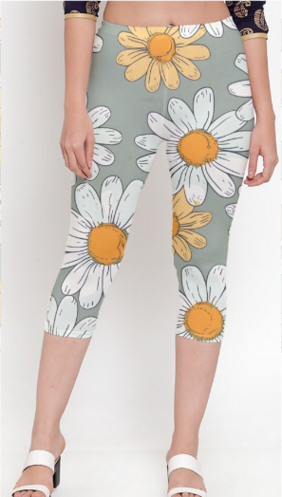 Women's Printed Capri Leggings