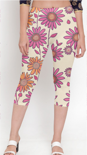 Women's Printed Capri Leggings