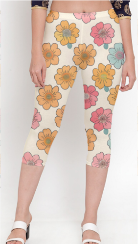 Women's Printed Capri Leggings