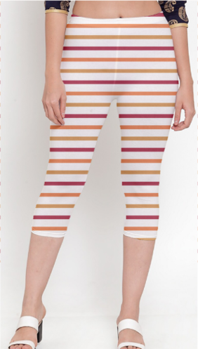 Women's Printed Capri Leggings