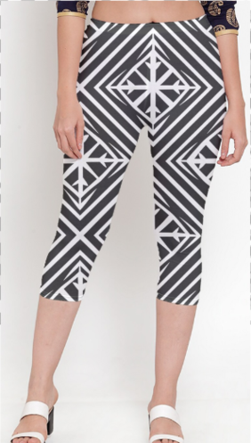 Women's Printed Capri Leggings