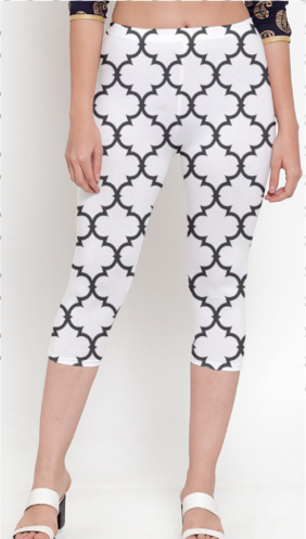 Women's Printed Capri Leggings