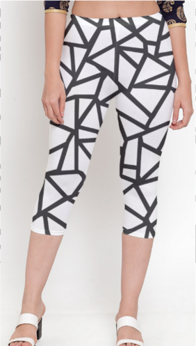 Women's Printed Capri Leggings