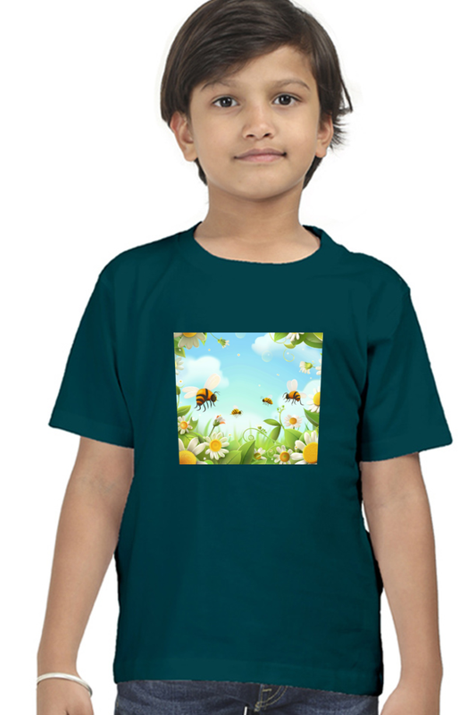 Boys Round Neck Half Sleeve Tshirts