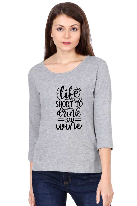 Women's Round Neck Full Sleeve Tshirts