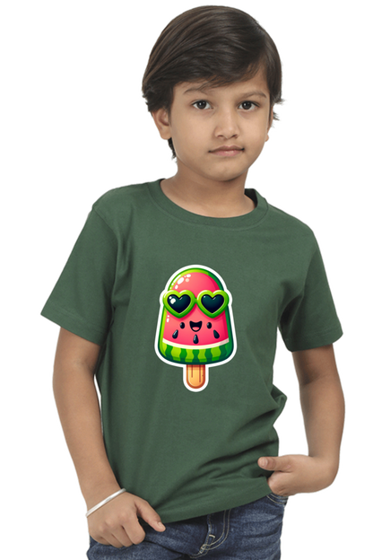 Boys Round Neck Half Sleeve Tshirts