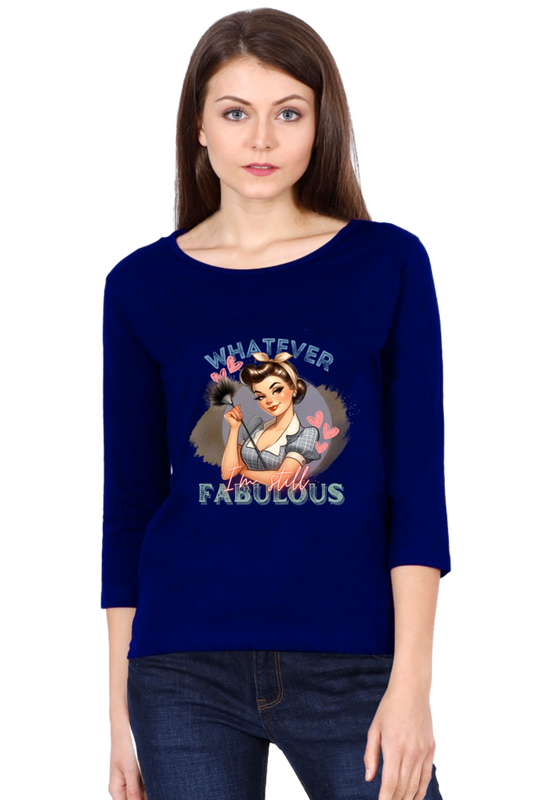 Women's Round Neck Full Sleeve Tshirts