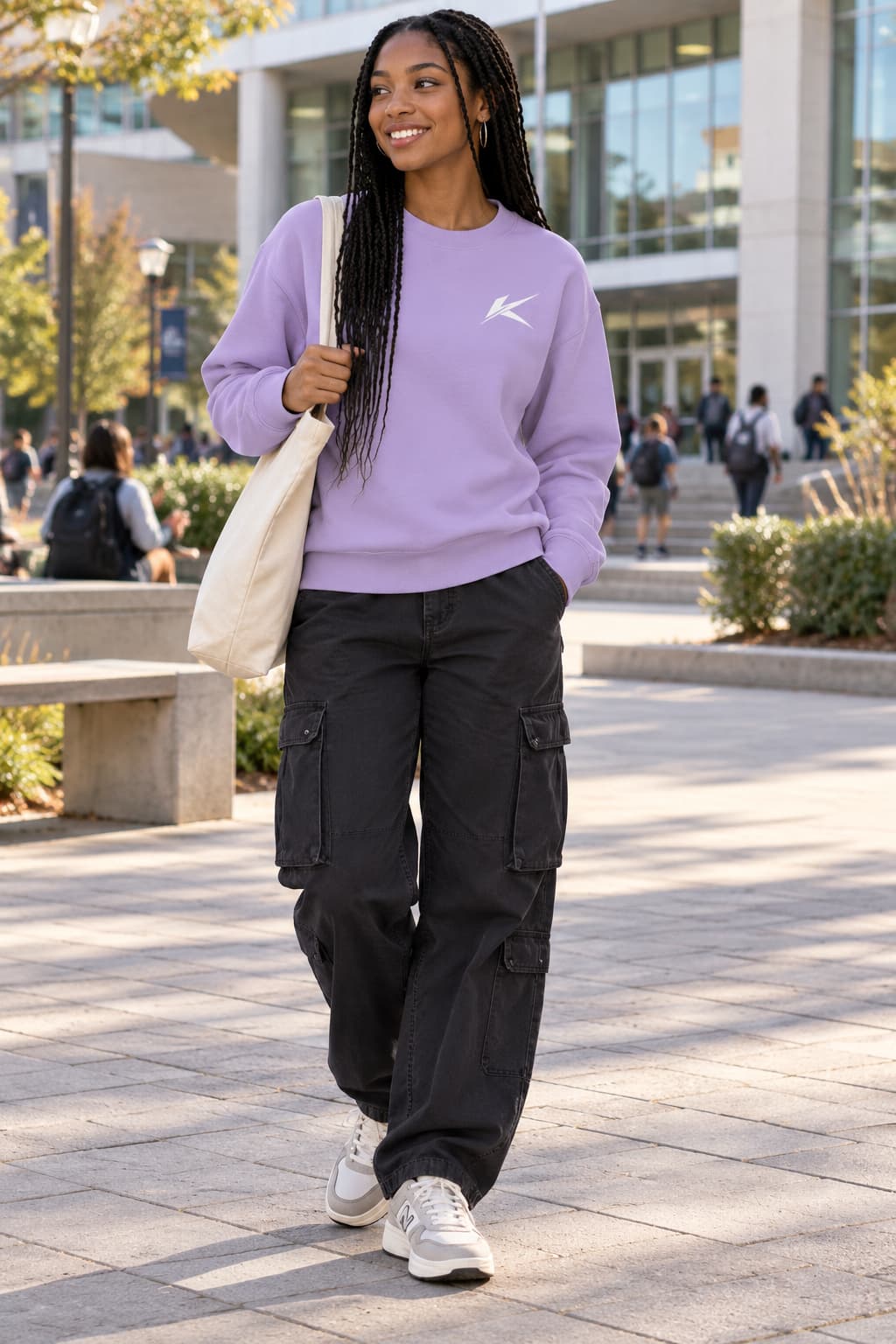 WOMENS IRIS LAVENDER SWEATSHIRT