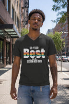 MENS BLACK VNECK T-SHIRT