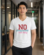 MENS WHITE VNECK T-SHIRT