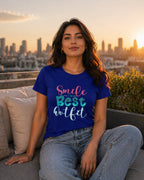 WOMENS ROYAL BLUE ROUNDNECK T-SHIRT