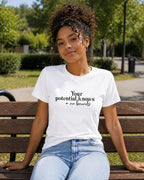 WOMENS WHITE ROUNDNECK T-SHIRT