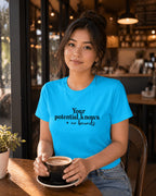 WOMENS SKY BLUE ROUNDNECK T-SHIRT